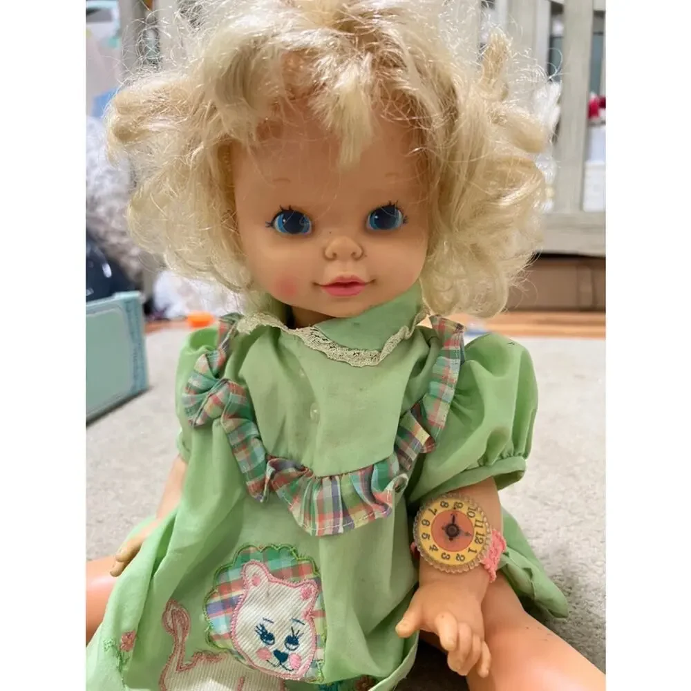 Vintage 1964 Mattel Timey Tell Doll With Watch